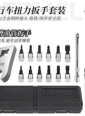 山地公路自行车扭力扳手预置式棘轮力矩2-24NM S2内六角工具套装