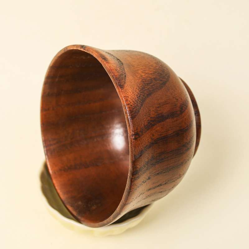 新中式荷木碗家用商用木质实木沙拉碗饭碗创意国潮风餐具套装