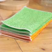 居家不沾油洗碗布百洁布竹纤维洗碗巾清洁抹布厨房家居百货