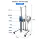 工业纳米级不锈钢移动式 升降高速剪切乳化机水粉混合油水均质机