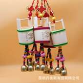 饰挂件 室内装 旅游工艺品汽车挂件 云南竹水桶风铃挂饰 新款