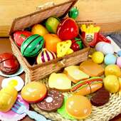 儿童过家家玩具厨房切水果套装 蔬菜宝宝可切菜男孩女孩蛋糕仿真