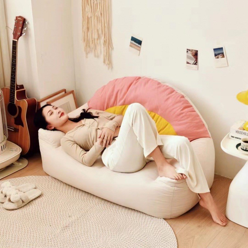 懒人沙发可躺可睡女生卧室小型可爱双人榻榻米阳台躺YY卧小沙发豆