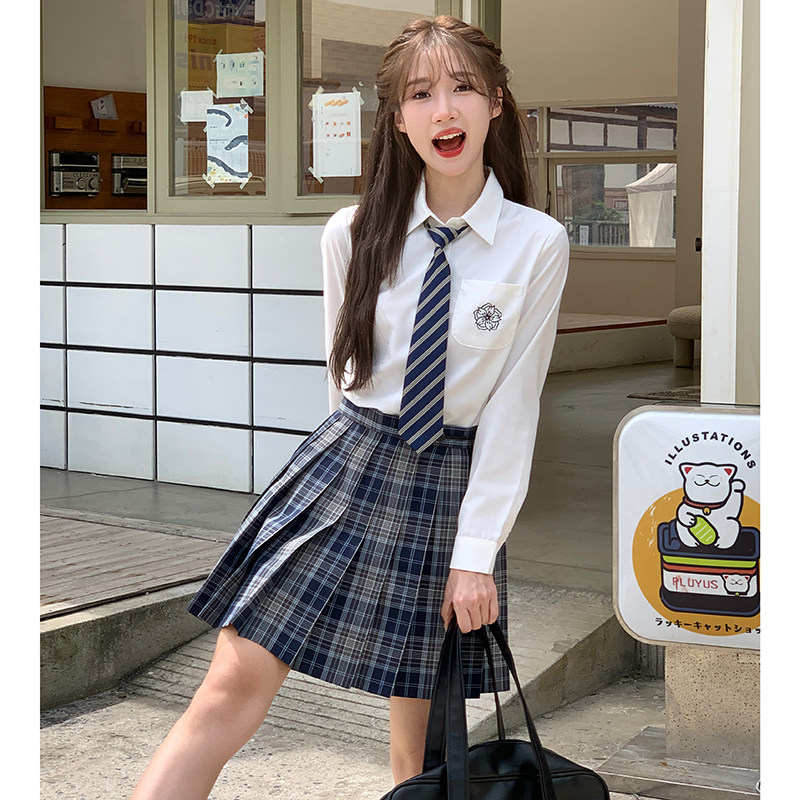东京岁时记jk校供制服秋季女x早春新款小衫衬衣长袖白衬衫女沐樱
