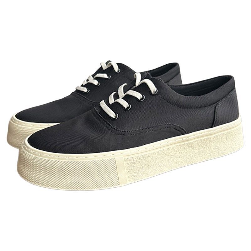 夏季黑色帆布鞋男韩版百搭文艺休闲鞋透气滑板鞋厚W底低帮布鞋单,流行男鞋,休闲板鞋,淘宝优惠券,粉丝福利购,淘宝优惠卷