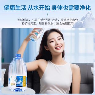 箱 阿尔泰山雪都冰泉天然低氘冰川水 高端小分子团低钠水 4桶
