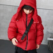 男童羽绒服90绒2024冬季 23061 送挎包 新款 儿童羽C绒服加厚亲子装