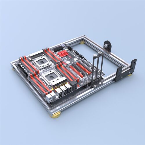 铝合金 开放式电脑机箱 支持ITX迷你主板 支持双路 X79 X99 水冷