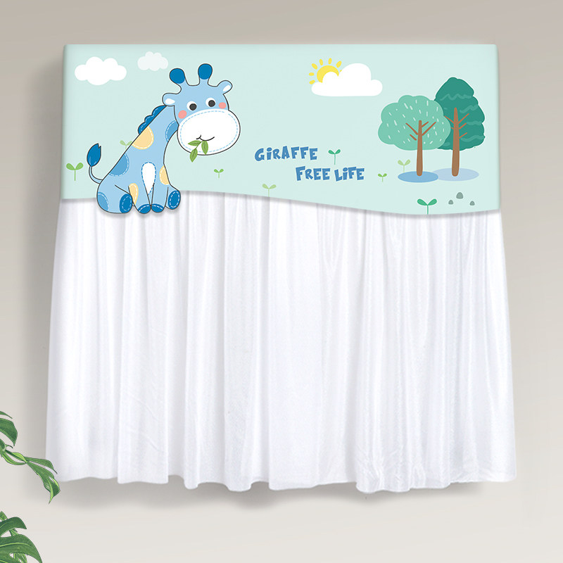 挂式空调挡风板布艺出风口转移套罩盖布挡风帘防直吹W月子防尘遮