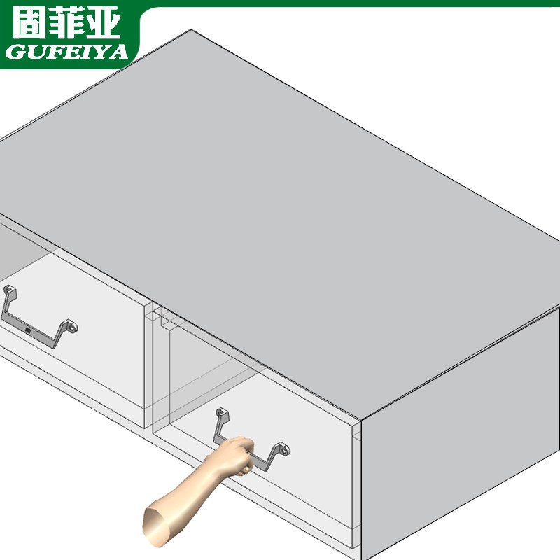304不锈钢压铸拉手工业设v备电柜重型提手实芯机箱U型精铸把手手