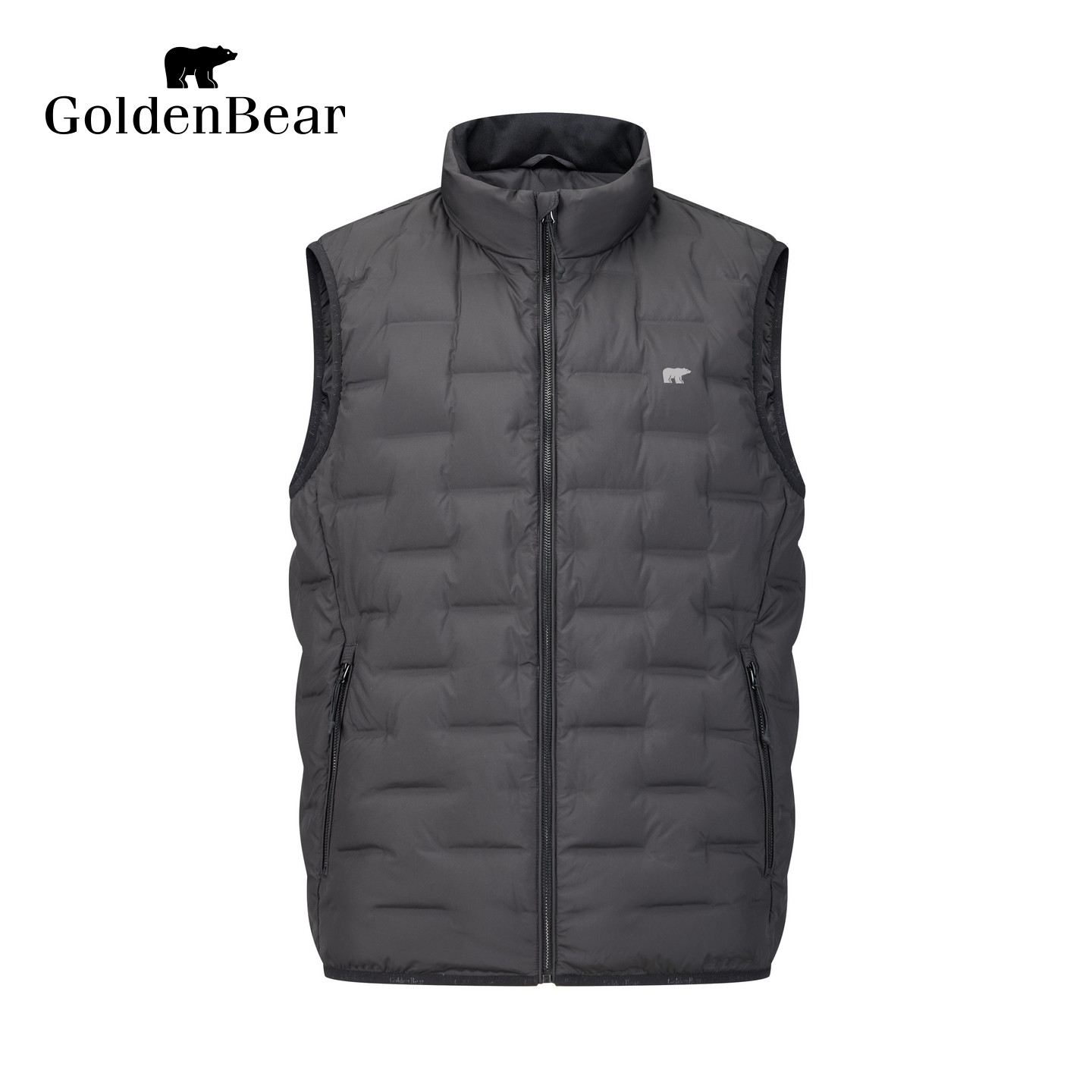 【90鸭绒】GOLDEN BEAR/金熊男装26冬季新品男式简约薄款羽绒马夹