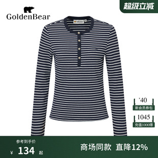 春季 金熊 BEAR T恤上衣 时尚 潮流长袖 女装 GOLDEN
