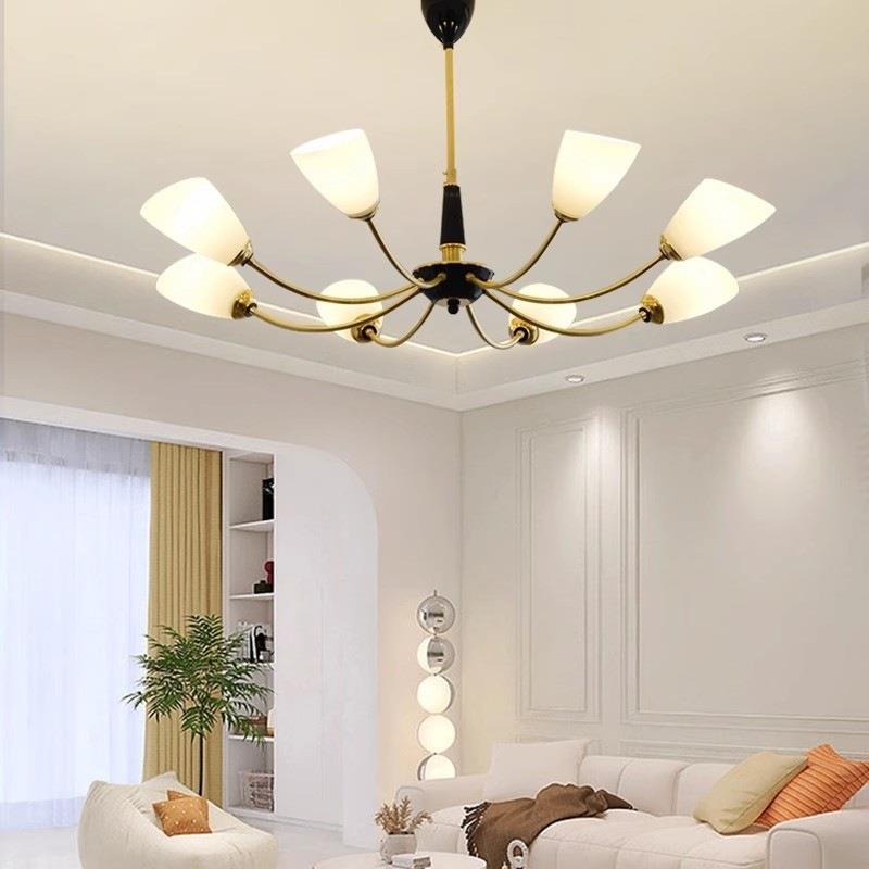 轻奢法式复古全铜客厅吊灯现代奶油风甜美艺术卧室衣帽间玄关吊灯