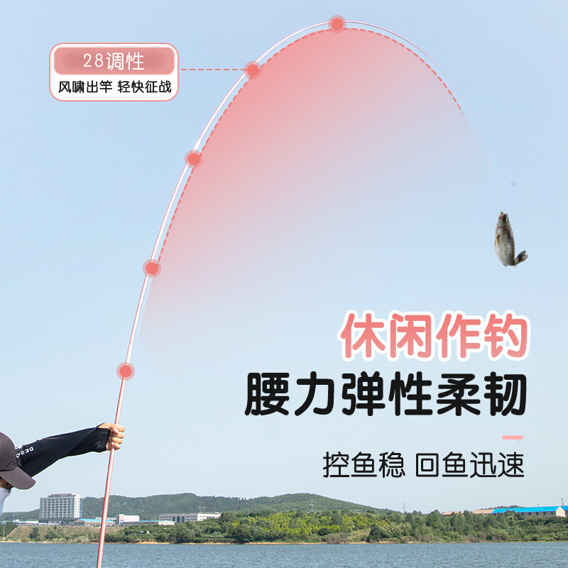 画中仙女娲鲫鱼竿手杆超轻量超硬超细钓鱼竿十大小综合台钓竿品牌