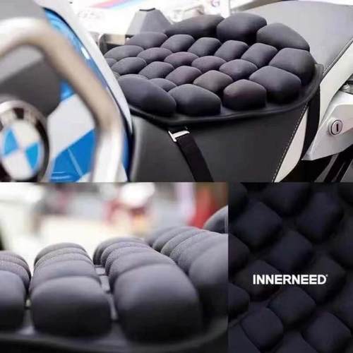 四季通用长途骑行电动车气囊坐垫电动摩托车减震坐垫套隔热防晒