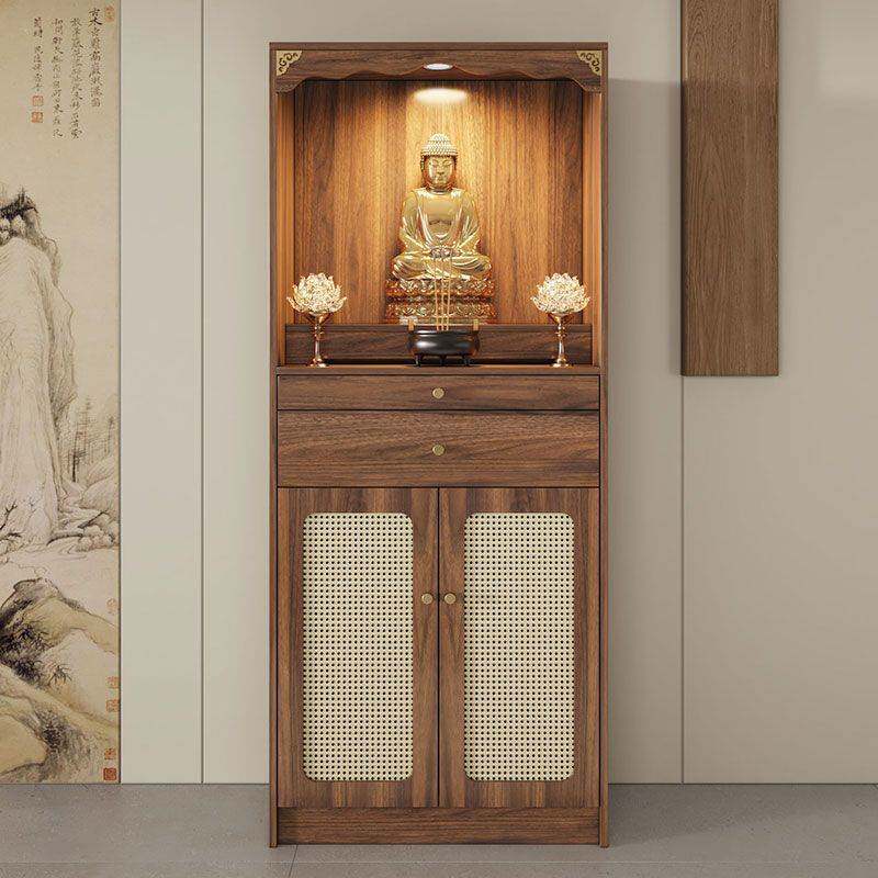 神龛佛柜新中式仙龛家用佛台观音菩萨香火桌神案台贡桌财神爷供桌