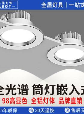 德国进口新款全光谱家用led嵌入式筒灯开孔天花客厅吊顶孔灯射灯