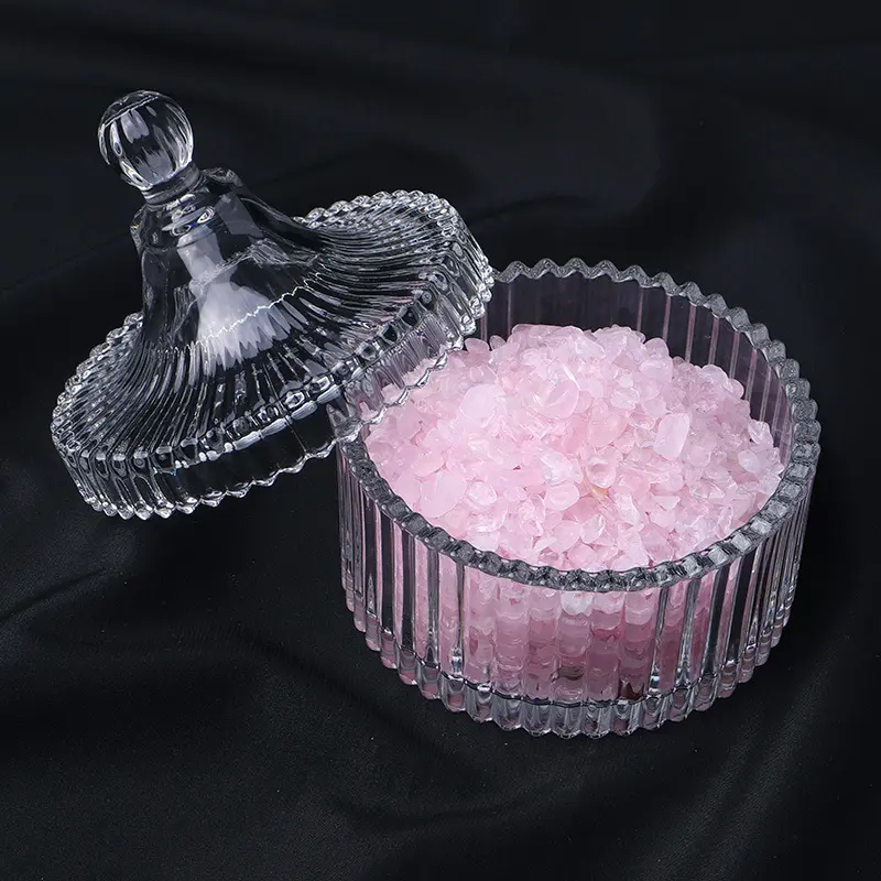 厂家直销天然紫黄水晶碎石消磁碗摆件手链消磁石饰品容器收纳盒器