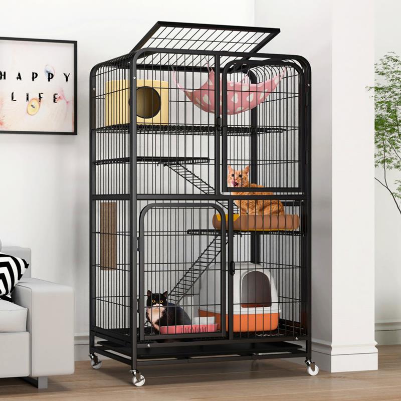 猫笼子猫别墅家用室内带厕所一体超大自由空间猫咪猫窝猫舍猫郑之