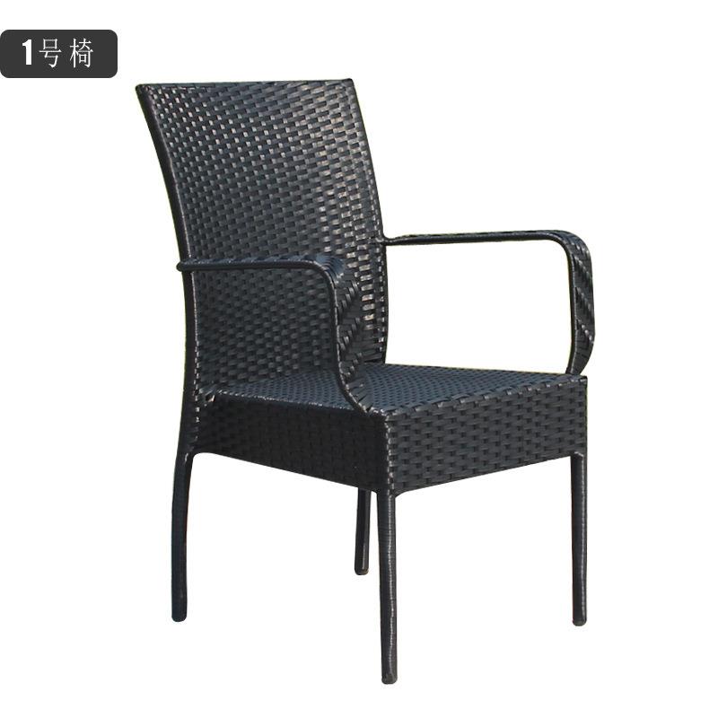 户外藤椅三件套餐厅室内家具组合庭院休闲阳台室外花园藤编桌椅