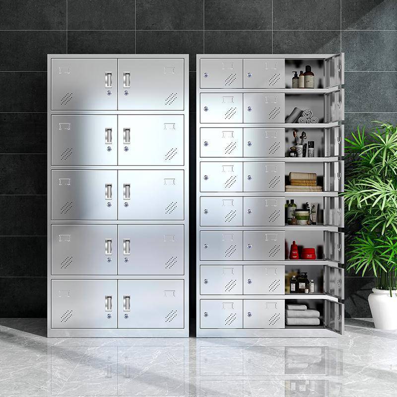 304不锈钢更衣柜带锁无尘 净化车间多门换衣柜储物柜收纳柜存放柜
