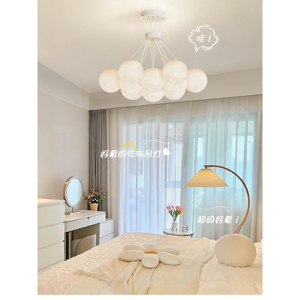 全光谱客厅吊灯2025年新款现代简约儿童房间灯奶油风泡泡卧室灯具