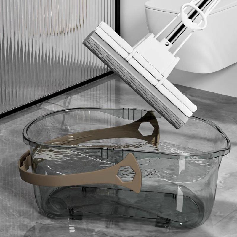 涮洗拖把桶长方形平板拖布桶单桶拖地提桶水桶塑料方桶家用墩布桶