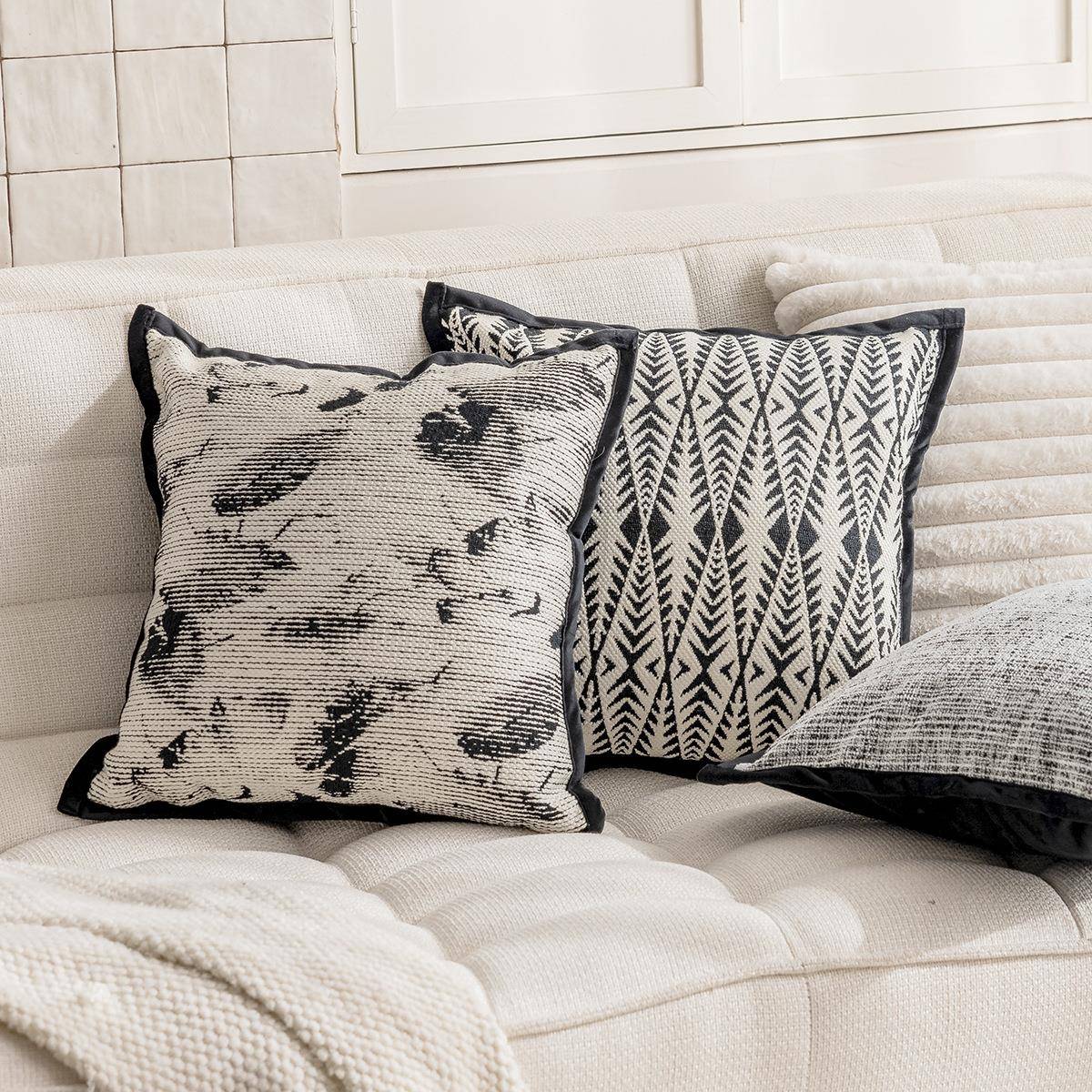 轻法式沙发抱枕套ins风现代简约客厅家居靠枕床头靠垫床上靠背枕