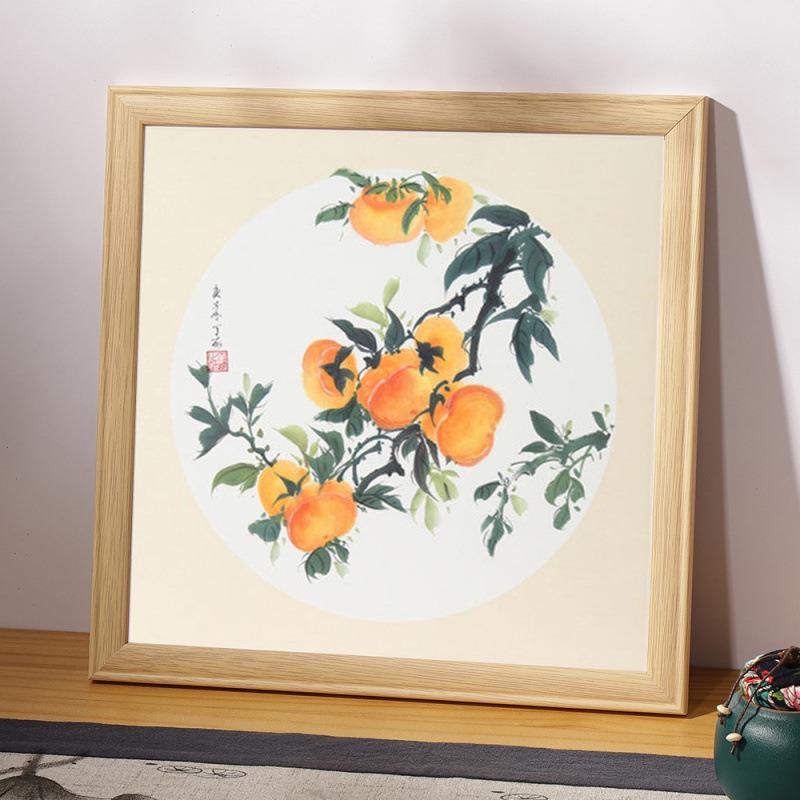 正方形相框木质画框装裱字画宣纸书法国画框十字绣钻石画框架工厂