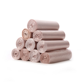 自动收口抽绳式 背心式 垃圾袋一次性连卷点断式 家用厨房加厚手提式