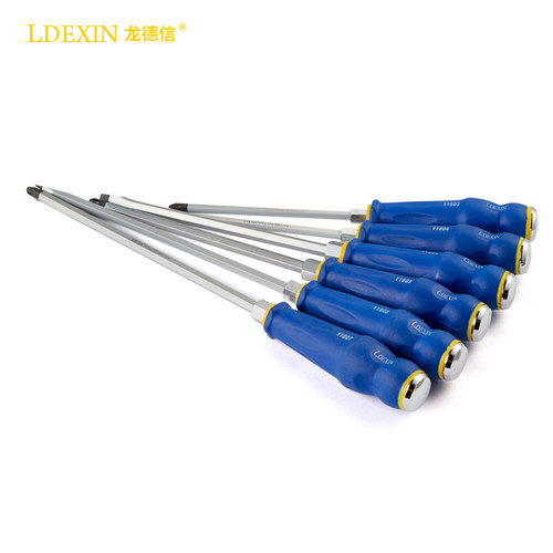 可敲击螺丝刀穿心起子一字十字改锥超硬工业级平口梅花加长起子