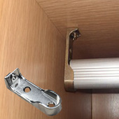 晾衣杆固定衣柜杆法兰座加厚承重衣杆托座晾衣杆挂衣钩橱柜内配件