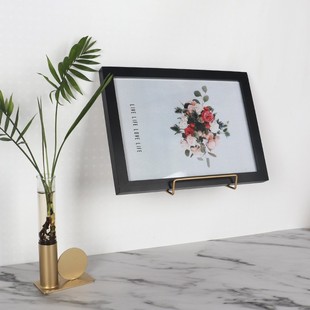 简约桌面照片相框奖状支架挂墙壁挂托架子粘贴挂墙架子盘子墙搁架