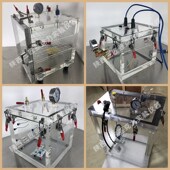 亚克力真空箱透明密封密闭容器压力气体恒温恒压电解定制仪器