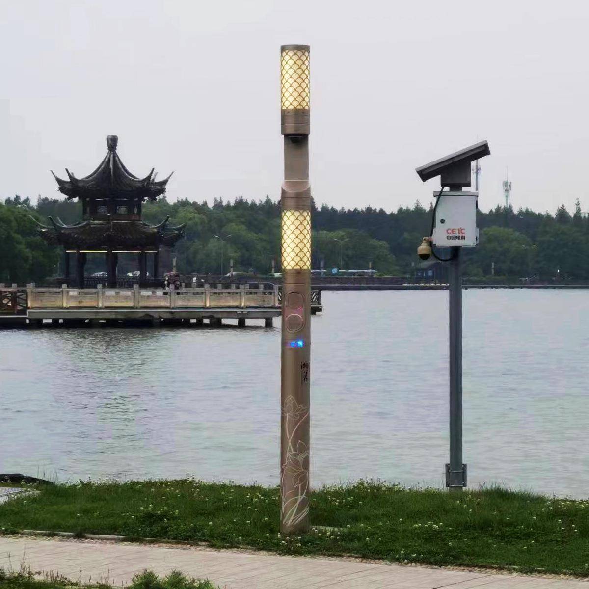 庭院灯景观灯led投光灯户外照明灯别墅仿古装饰灯带中式单臂路灯