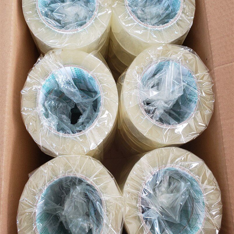透明胶带大卷快递打r包胶带胶纸打包箱白色封箱胶带定做