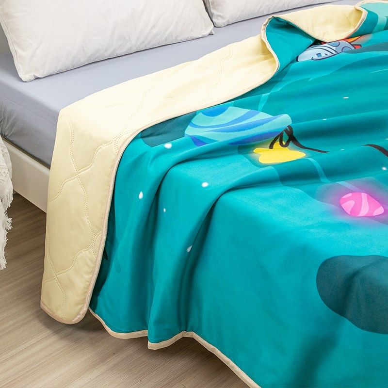 卡通太空人宿舍单人夏凉被夏w季可水洗春秋款折叠空调被小毯子双,床上用品,化纤被,淘宝优惠券,粉丝福利购,淘宝优惠卷