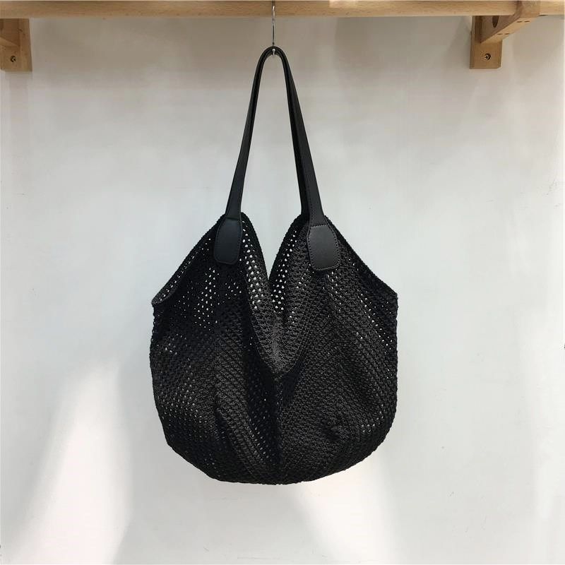 小脏柜 b2025夏季新款海边度假手工编织包镂空网兜包单肩腋下大包,箱包皮具/热销女包/男包,托特包,淘宝优惠券,粉丝福利购,淘宝优惠卷