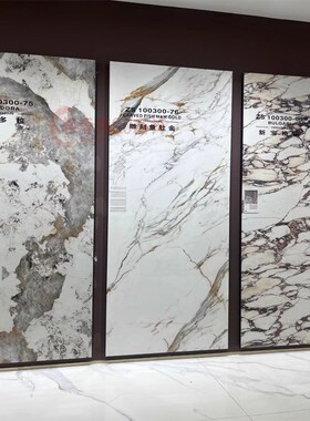 1000x3000 哑光岩板背景墙别墅电视背景墙砖Q客厅微水泥地砖复式