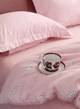 A类全棉双层纱被套单件1.5米纯棉可爱卡通被罩180x2S00cm定做订制