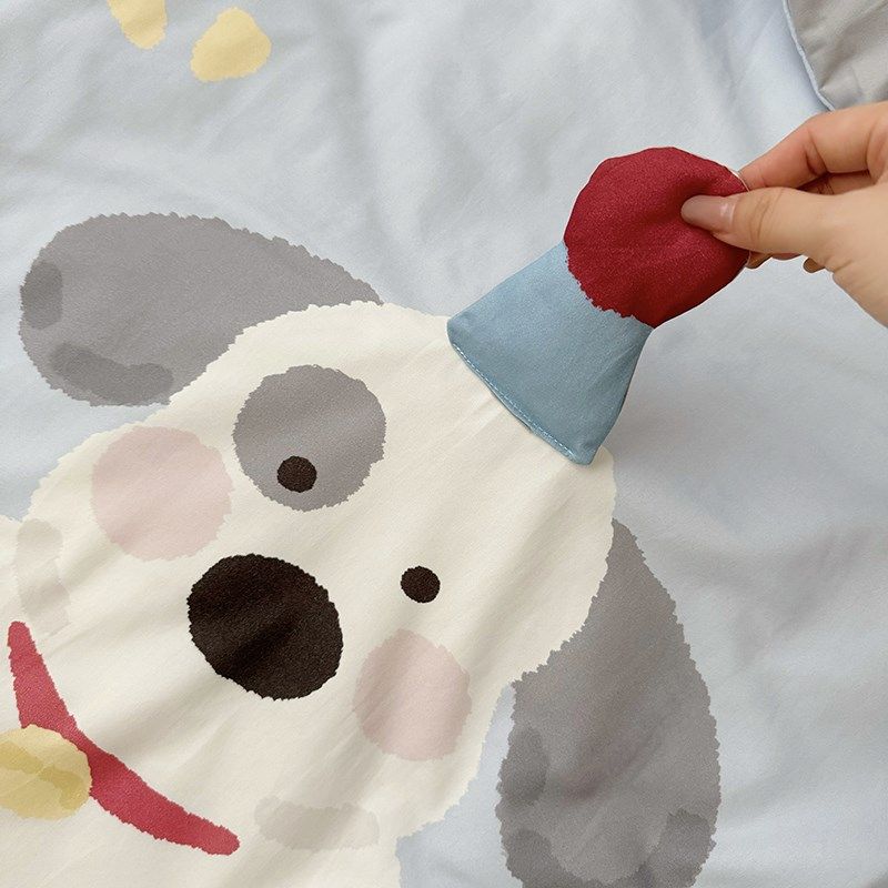 幼儿园被子三件套加厚磨u毛被褥子含芯六件套宝宝午睡婴儿床品,婴童用品,婴童床品套件,淘宝优惠券,粉丝福利购,淘宝优惠卷