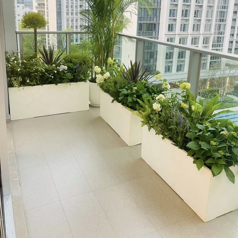 户外不锈a钢花箱定制阳台种植箱广场商业街长方形花坛铁艺成品花,家居饰品,花盆,淘宝优惠券,粉丝福利购,淘宝优惠卷