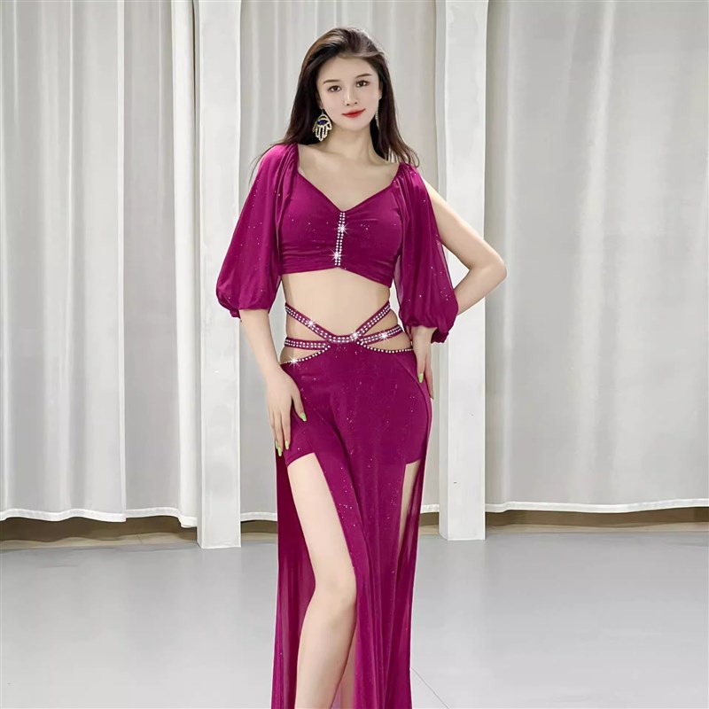 肚皮舞服装女2025新款秋季高档网纱练功服装东方舞套Y装班服团服
