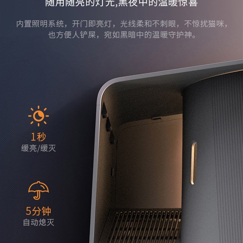 小佩全封闭e猫砂盆除臭防外溅大号猫沙屎便盆别墅猫砂盆智能猫厕