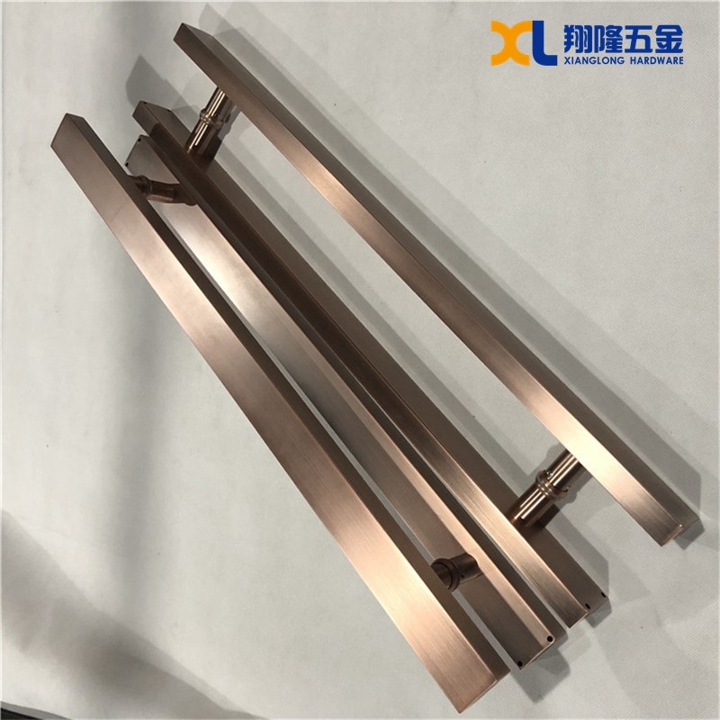 中式仿古大门拉j手黑色推拉门把手不锈钢玻璃门拉手现货双开长扶