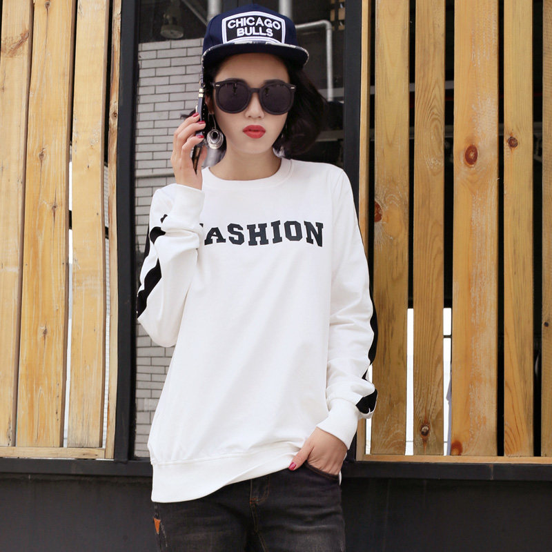 2025春装网红Tm恤女ins超火大版显瘦宽松小众打底衫长袖港风体恤