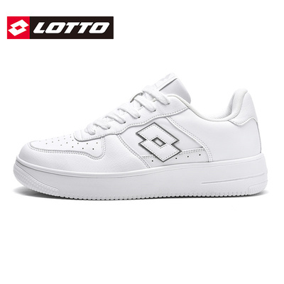 Lotto/乐途男白色低帮休闲板鞋