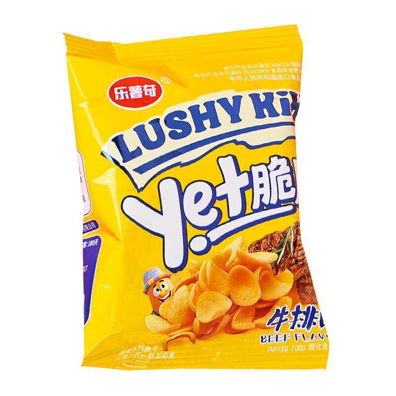 薯条零食乐薯奇叶脆片番茄味薯片小袋薯条牛排味追剧膨化零食整箱