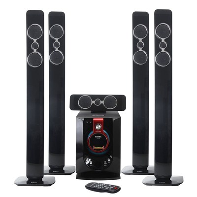 家庭影院环绕立体声K歌音响套装落地音箱FM收音8寸有源低音炮功放