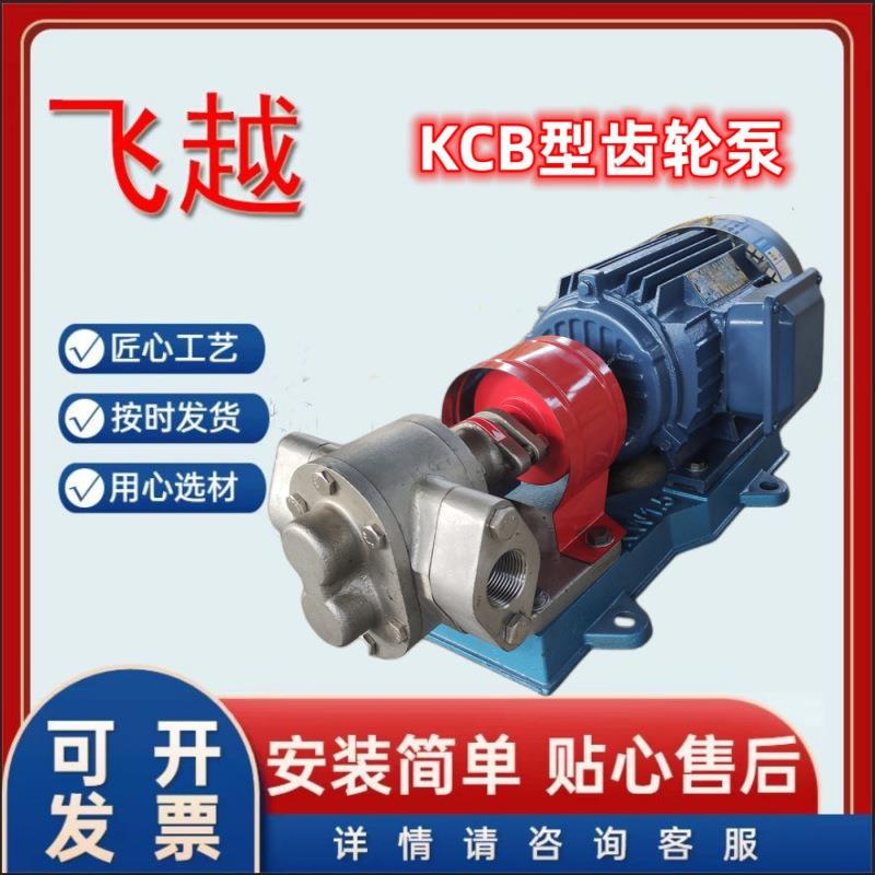 304不锈钢kcb齿轮泵柴油润滑机油泵不锈钢高压自吸抽电动抽油设备